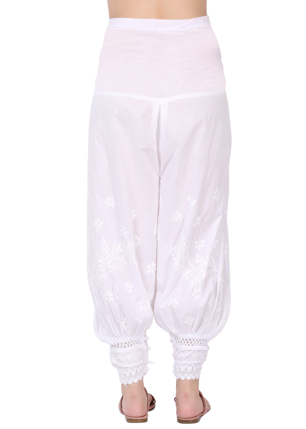 Afghani Chikankari Mulmul Dhoti Shalwar