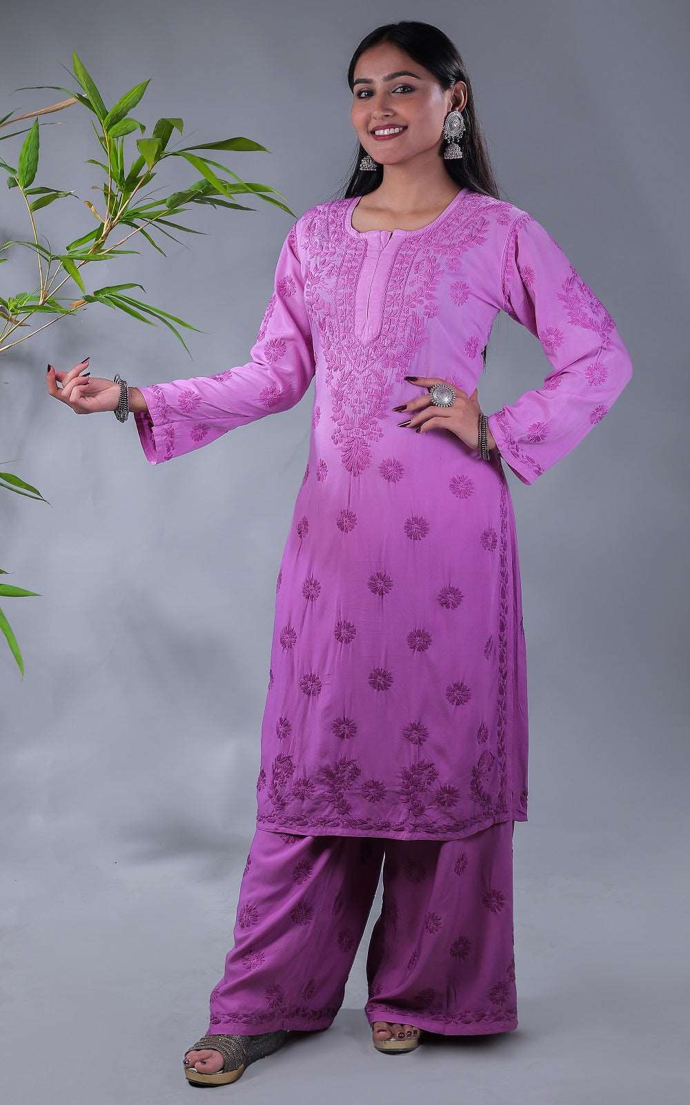 Lavanya Modal Chikankari Kurta Plazo Set