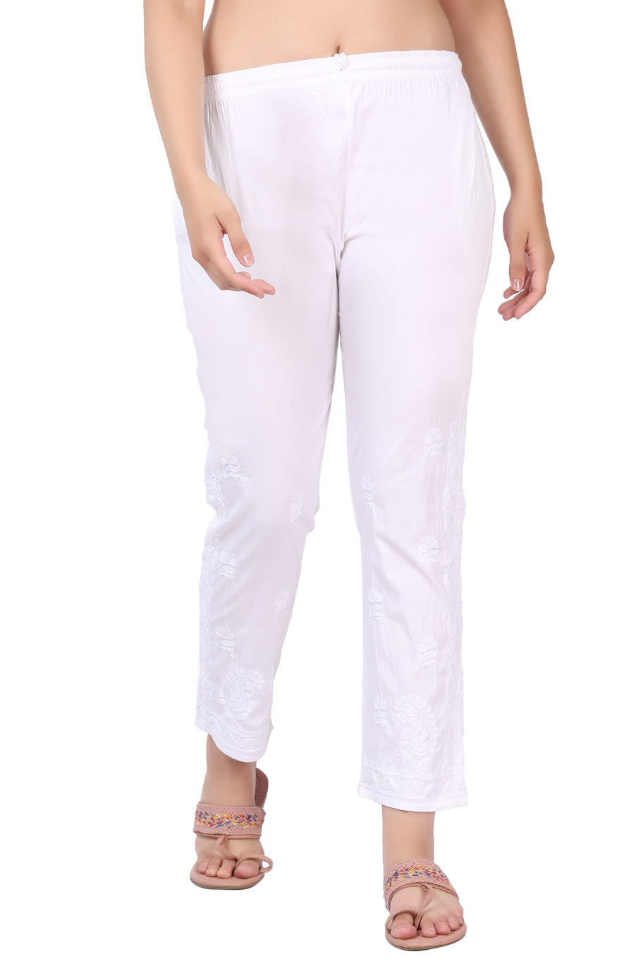 Stylish Lycra Chikankari Pant