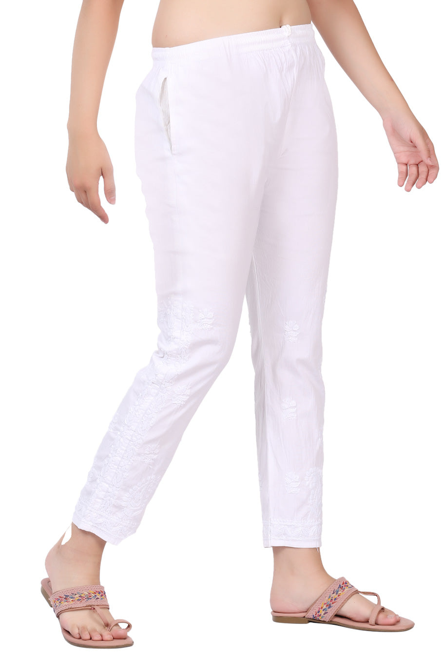 Stylish Lycra Chikankari Pant