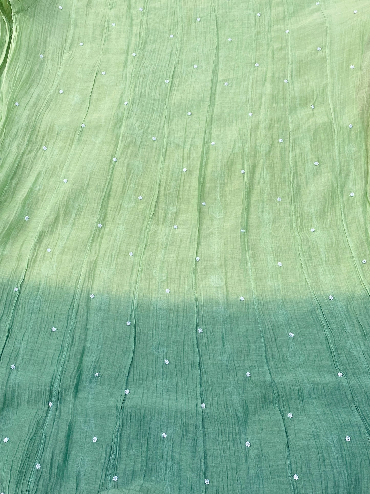 Hiba Green Ombre Chikankari Anarkali & Dupatta Set