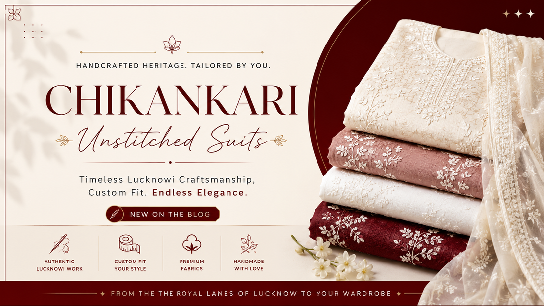 The Art of Chikankari Unstitched Suits: Elegance You Can Tailor to Yourself