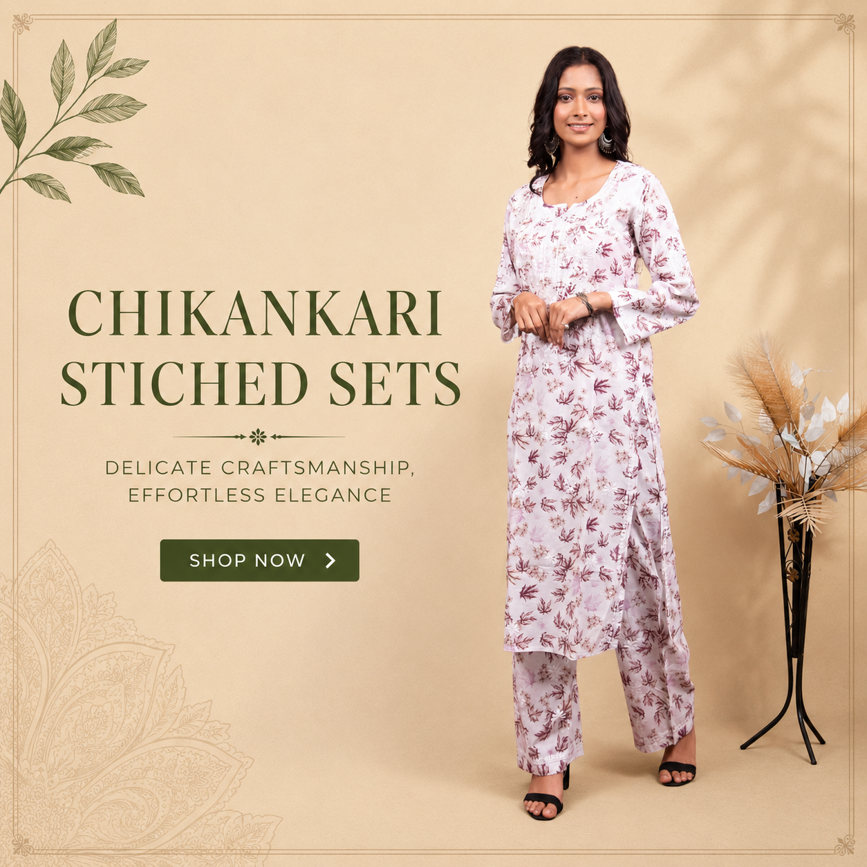 Chikankari Stitched Sets