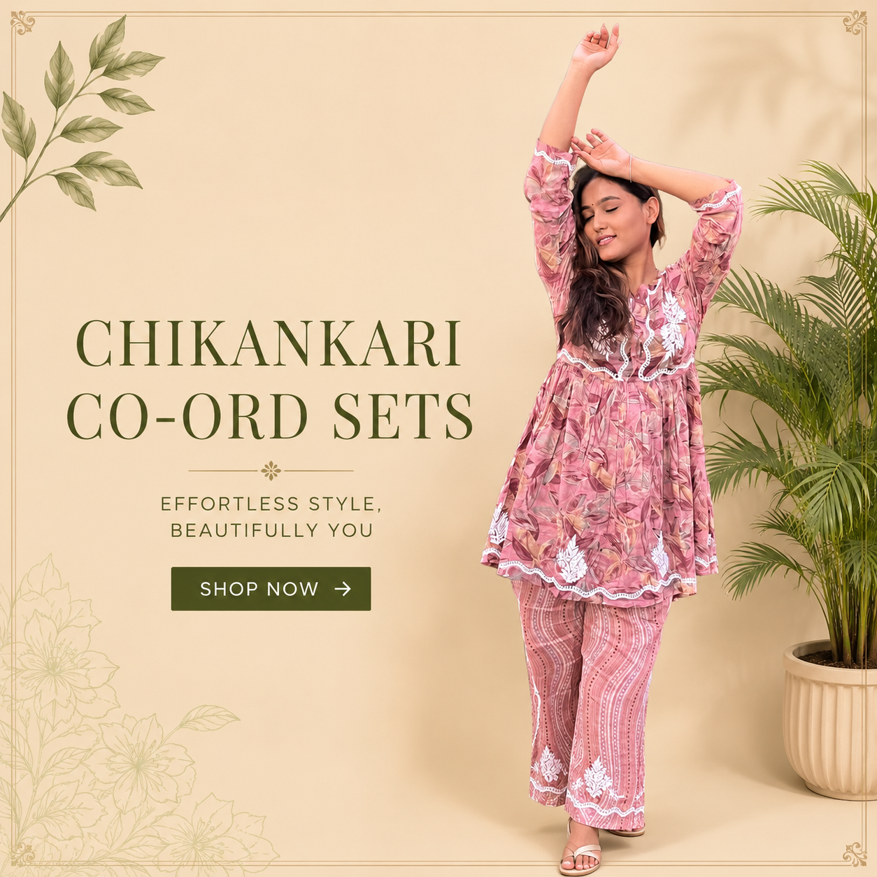 Chikankari Co-ord Sets