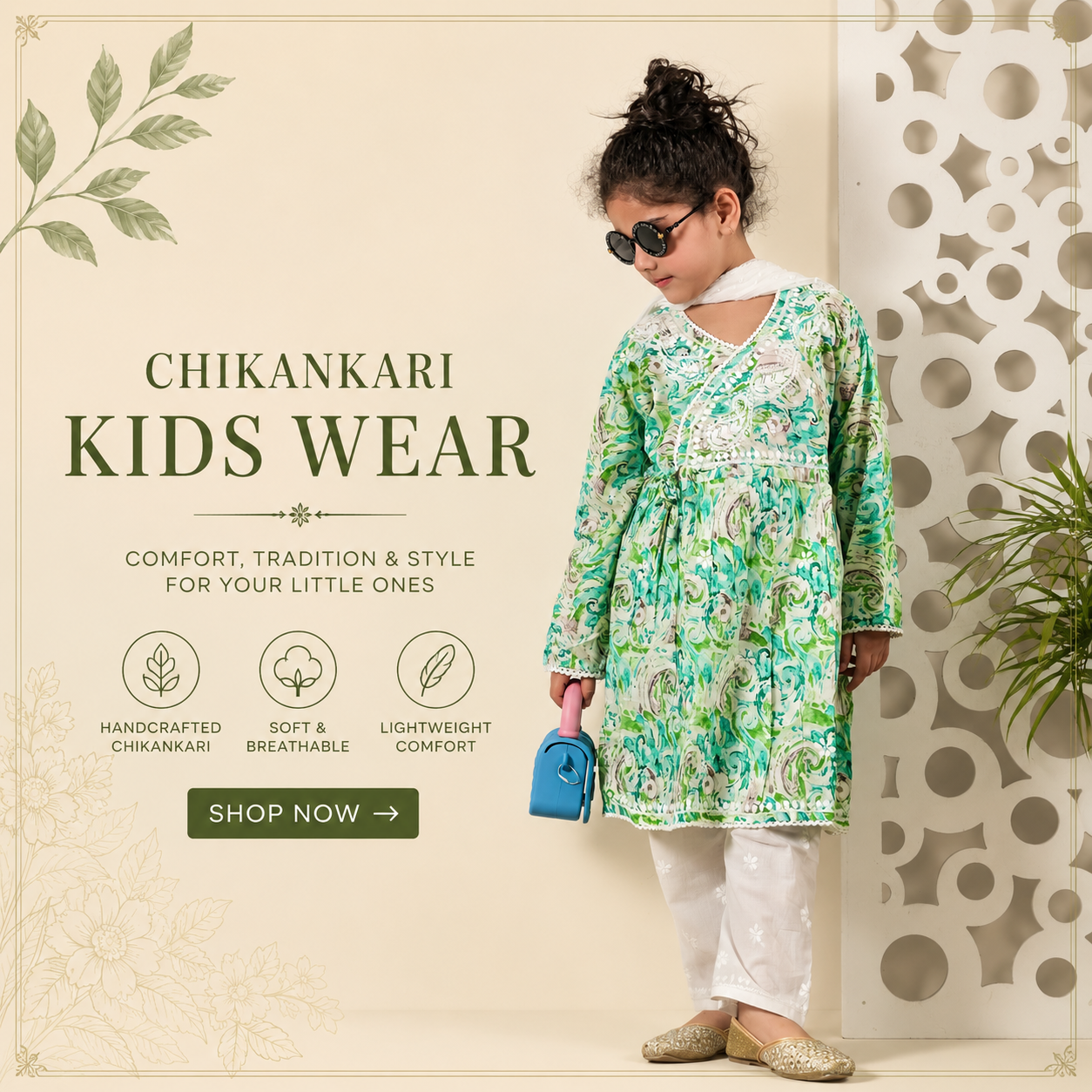 Chikankari Kids Wear