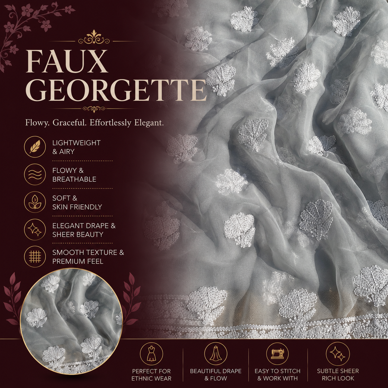 Faux Georgette