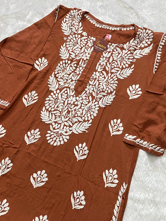 Gulraiz Grace Rayon Chikankari Kurta