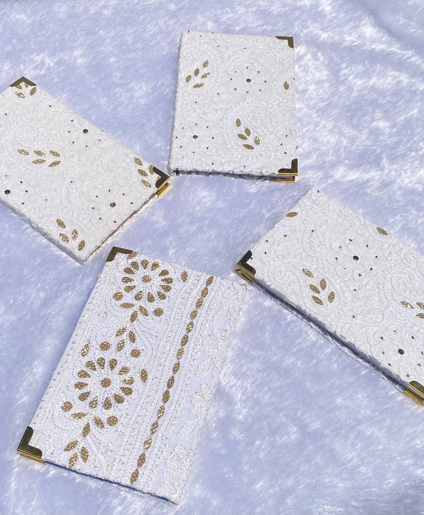 Noor-e-Khaas – Handmade Chikankari & Gota Patti Embroidered Diary