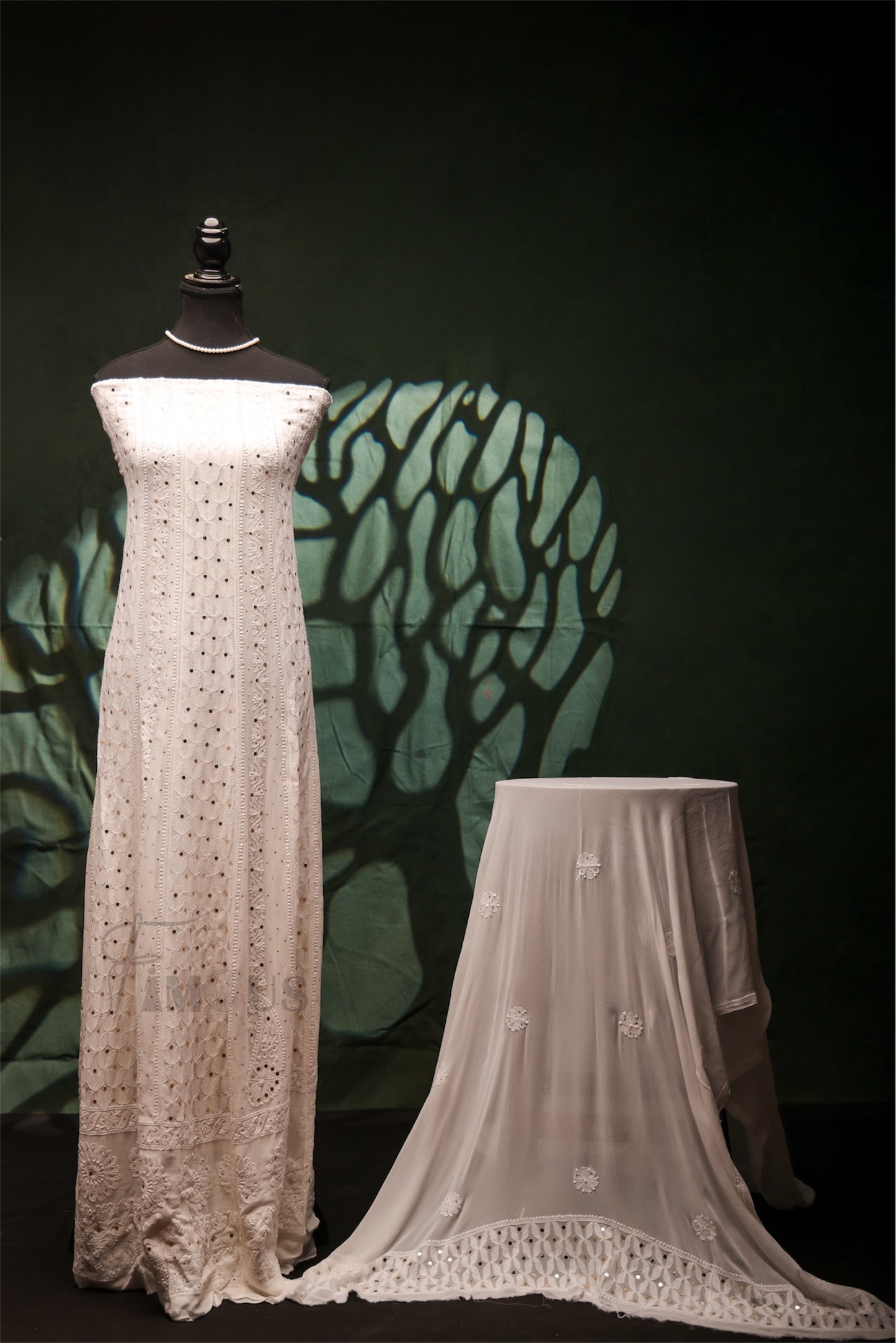 The Zara Premium Anarkali: A magnificent Chikankari and Mukaish Set