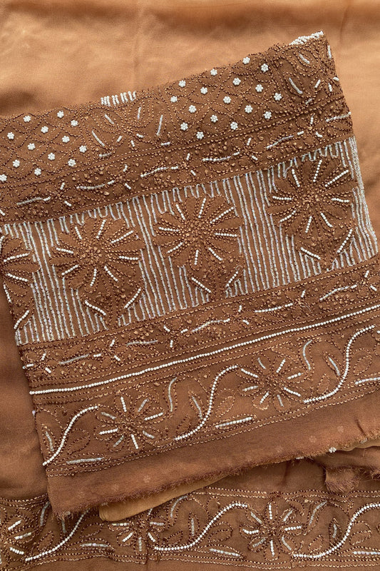 Famous Chikankari Resham Embroidered Unstitched Suit