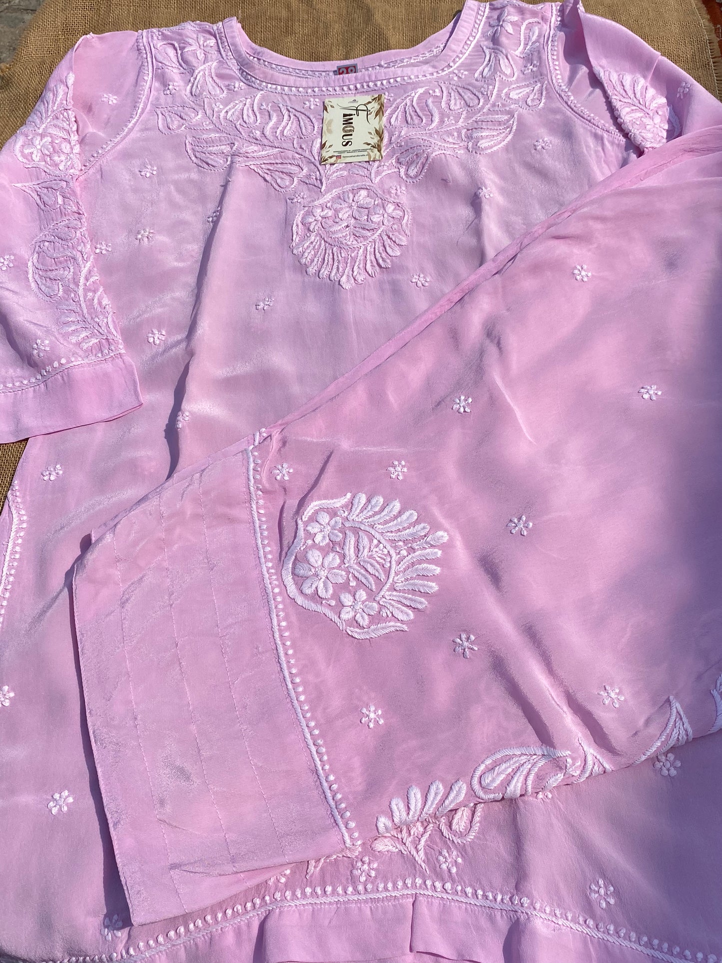 Gulnaar Grace – Chikankari Farshi Co-Ord Set