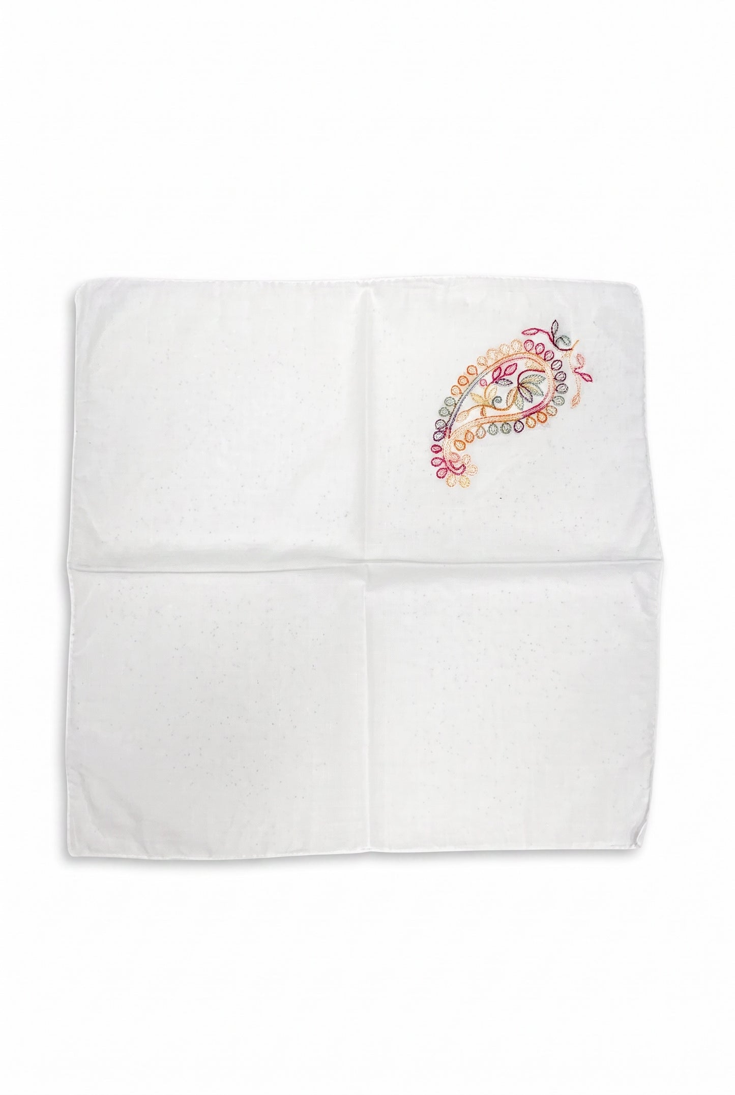 Kairi Nazakat – Handcrafted Chikankari Mul Cotton Napkins | Set of 6