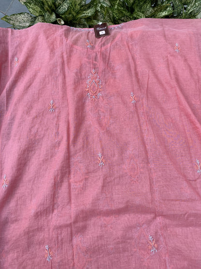 Premium Mul Chanderi Chikankari Kaftans
