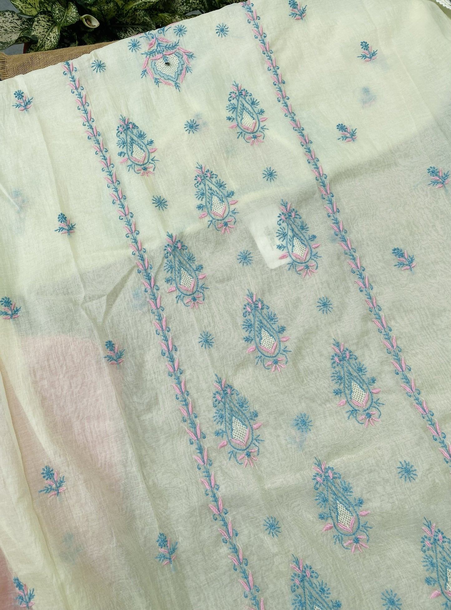 Premium Mul Chanderi Chikankari Kaftans