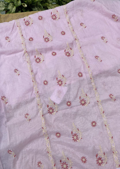 Premium Mul Chanderi Chikankari Kaftans