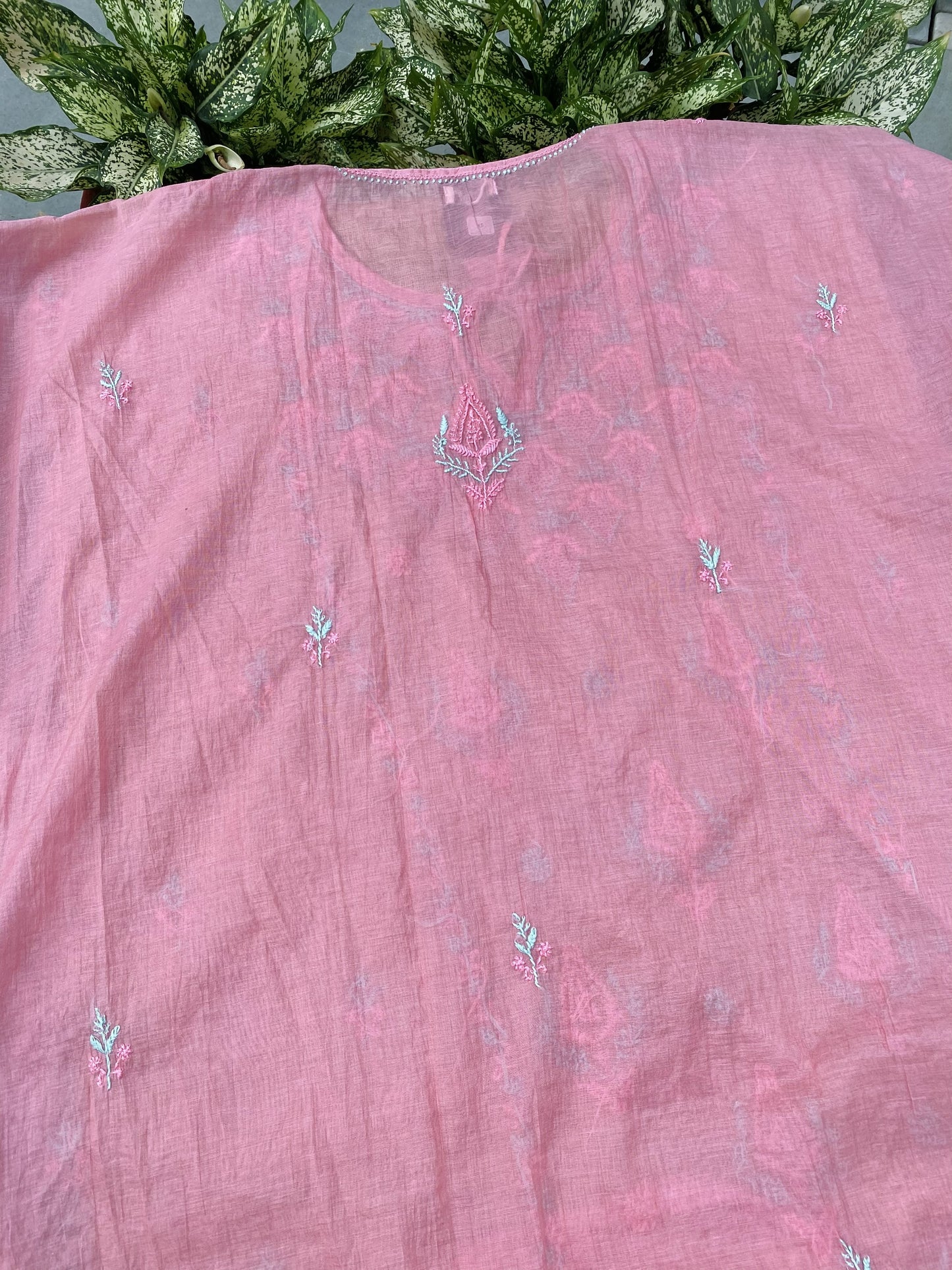 Premium Mul Chanderi Chikankari Kaftans