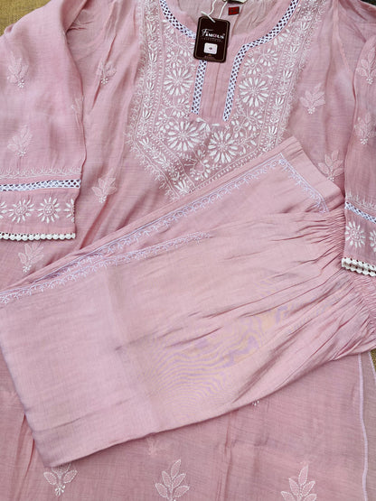 Alina – The Timeless Chikankari Semi Stitched Co-ord Set