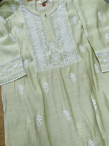 Alina – The Timeless Chikankari Semi Stitched Co-ord Set