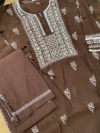 Alina – The Timeless Chikankari Semi Stitched Co-ord Set