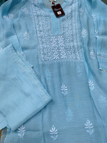 Alina – The Timeless Chikankari Semi Stitched Co-ord Set