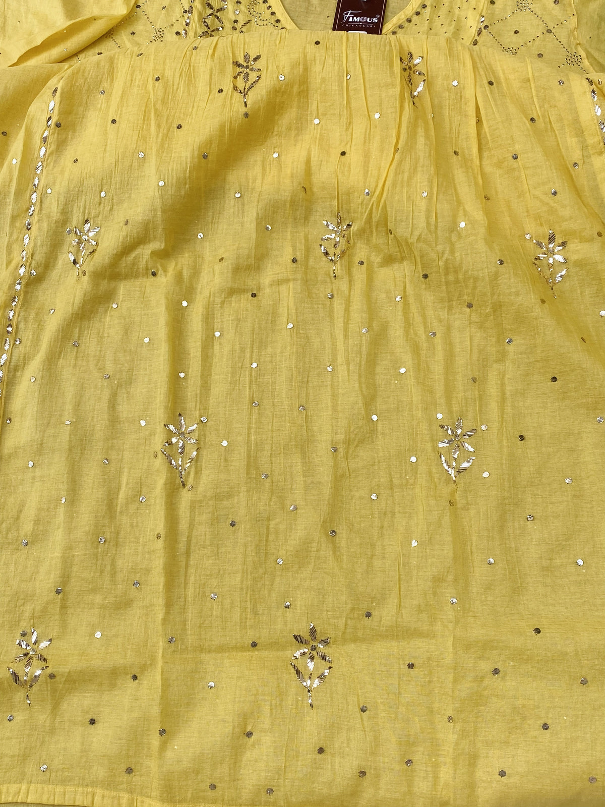Roohani Mukaish Angarkha Style Gown Dupatta Set