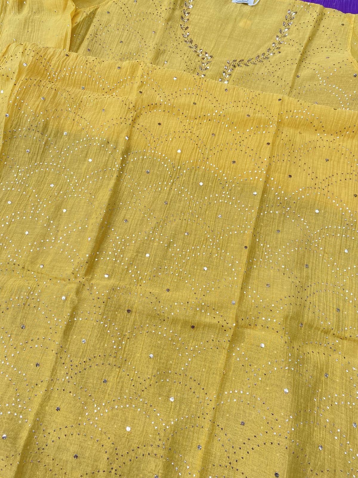 Roohani – Mukaish Pitta Work Unstitched Kurta Dupatta Set
