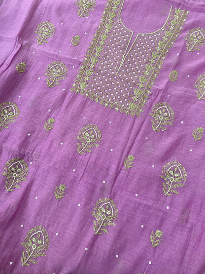 Noor-e-Mulmul Lucknowi Chikankari Unstitched Suits