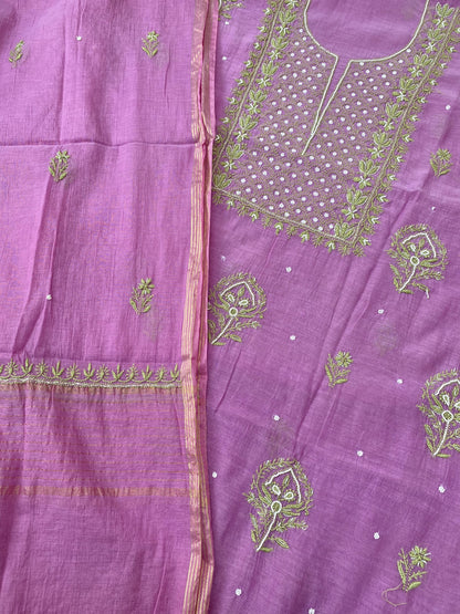 Noor-e-Mulmul Lucknowi Chikankari Unstitched Suits