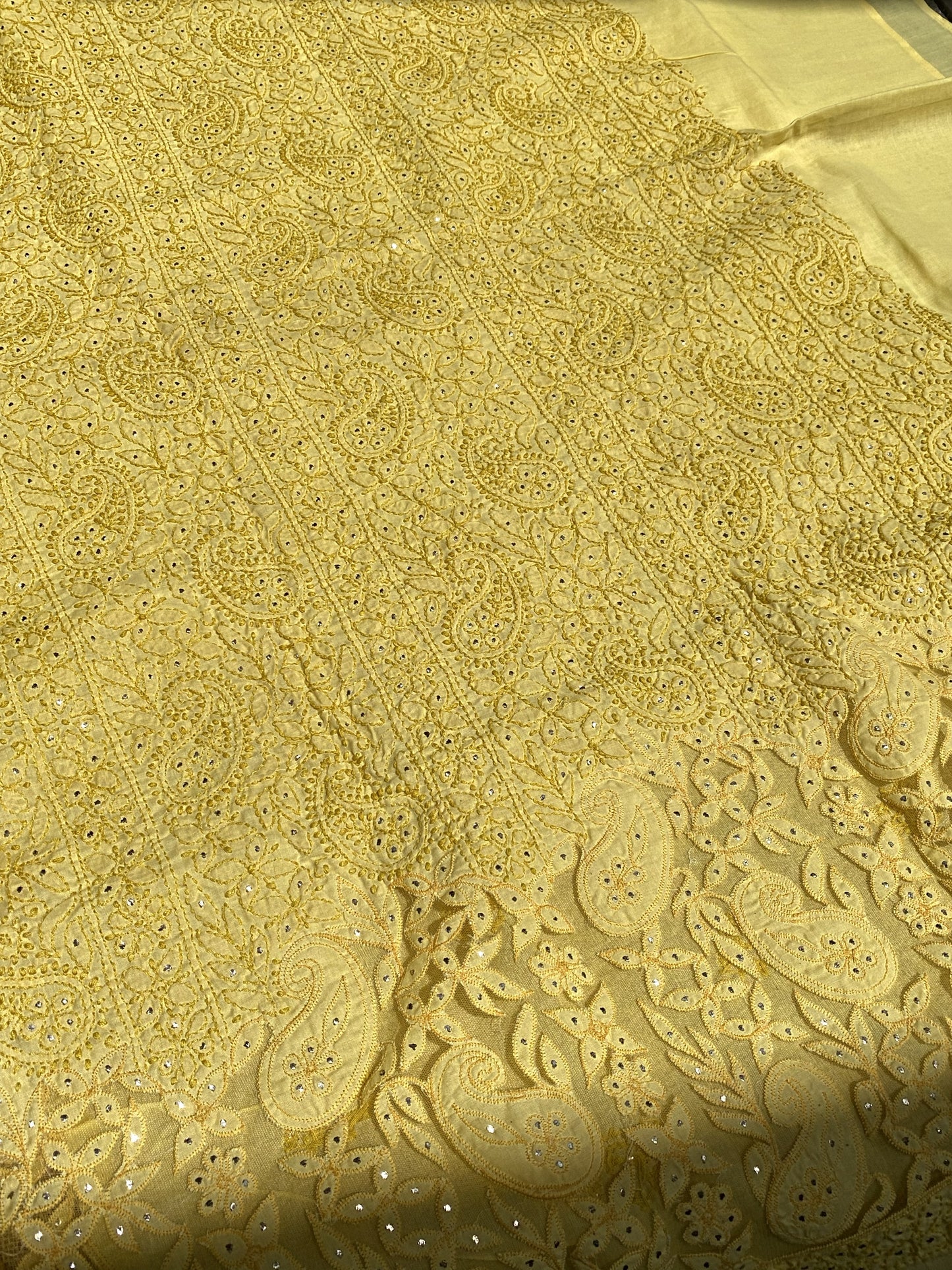 Naaz Chikankari Netpatch Unstitched Kurta
