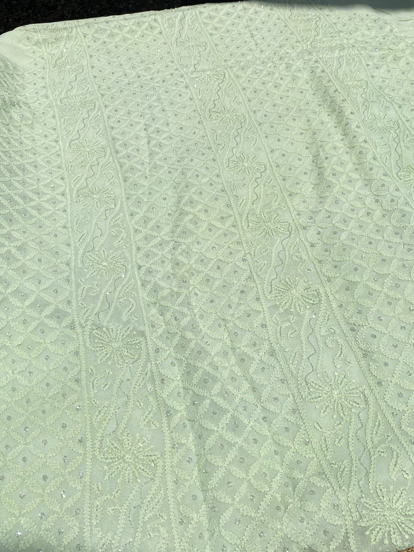Mint Green Pure Viscose Unstiched Kurta Dupatta