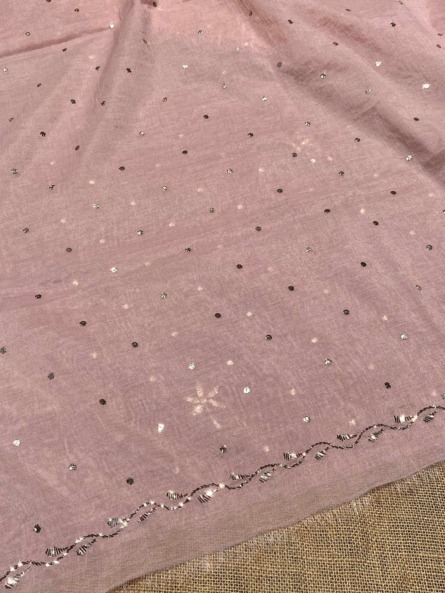Roohani – Chiku Handcrafted Unstitched Mukaish Kurta Dupatta Set