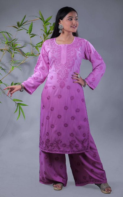 Lavanya Modal Chikankari Kurta Plazo Set