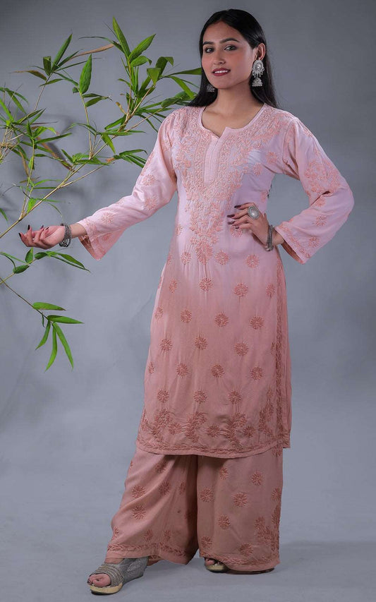 Lavanya Modal Chikankari Kurta Plazo Set