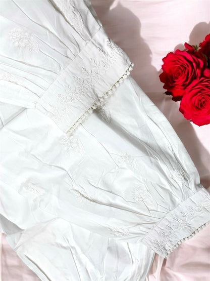 Chikankari Marjina Pant - Famous Chikankari