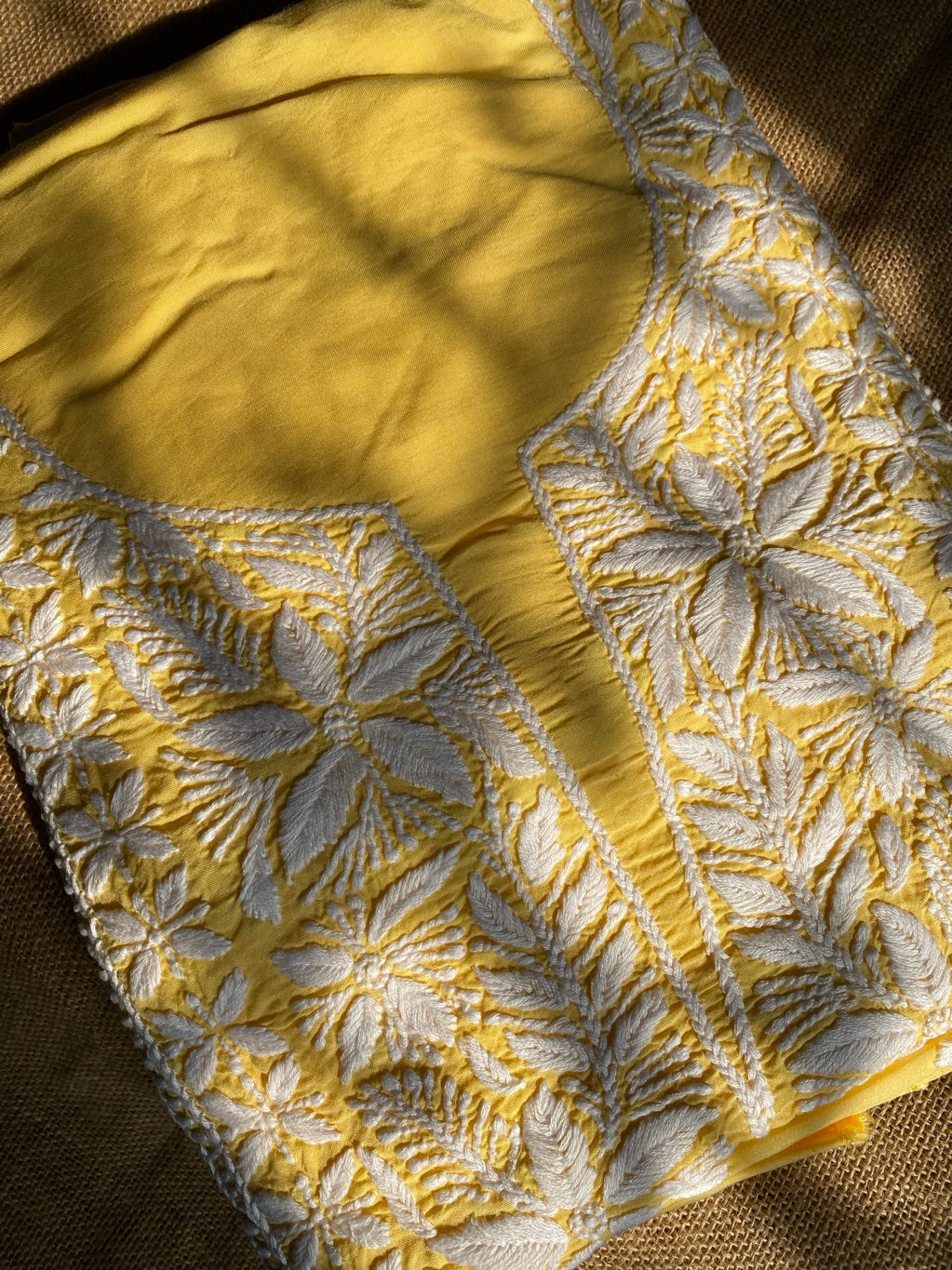 Soft Modal Chikankari Unstiched Dress Material - Unstiched