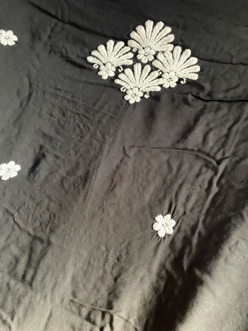 Soft Modal Chikankari Unstiched Dress Material - Unstiched