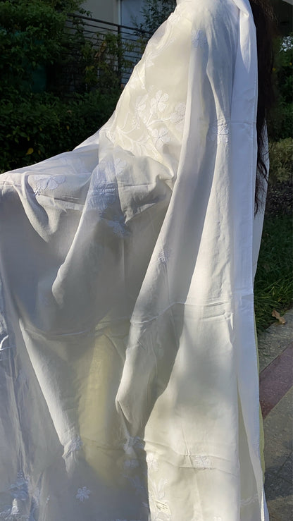 Suroor Chikankari Mulmul Designer Dupatta - Famous Chikankari