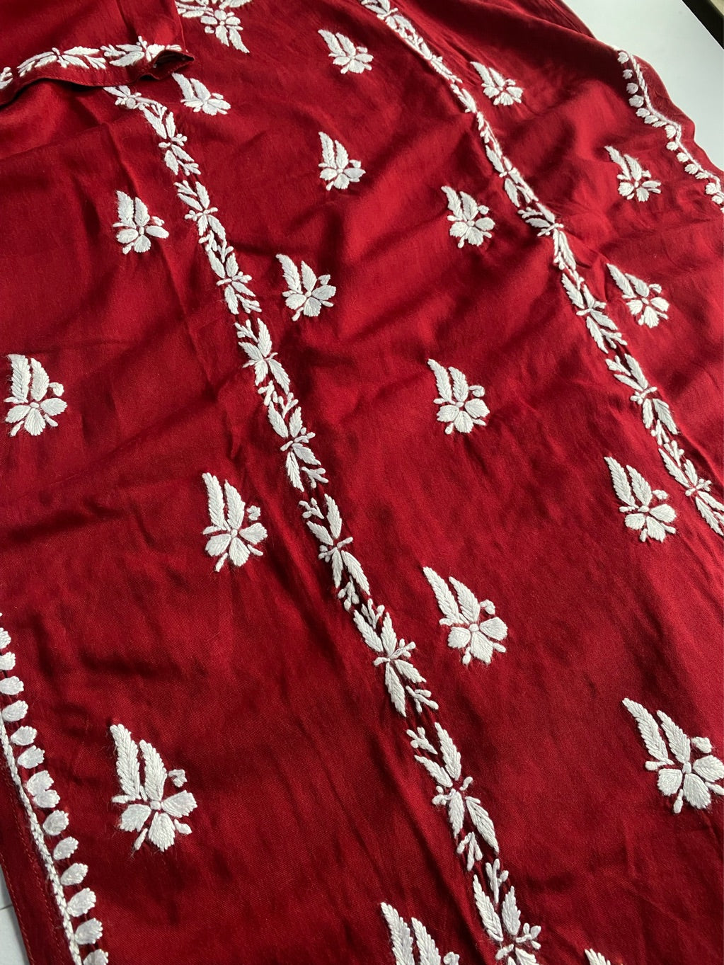 Hafsa Chikankari Premium Reyon Kurtis