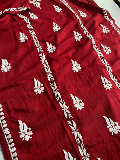 Hafsa Chikankari Premium Reyon Kurtis - Famous Chikankari