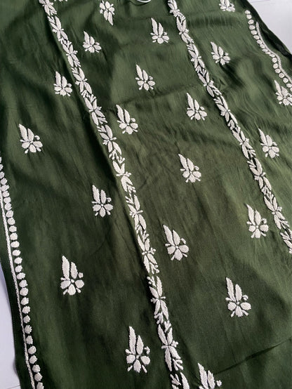 Hafsa Chikankari Premium Reyon Kurtis - Famous Chikankari