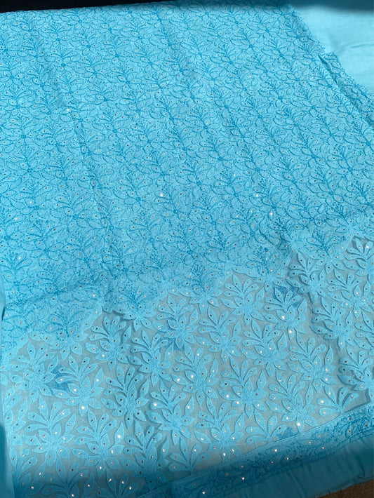 Naaz Chikankari Netpatch Unstiched Kurta