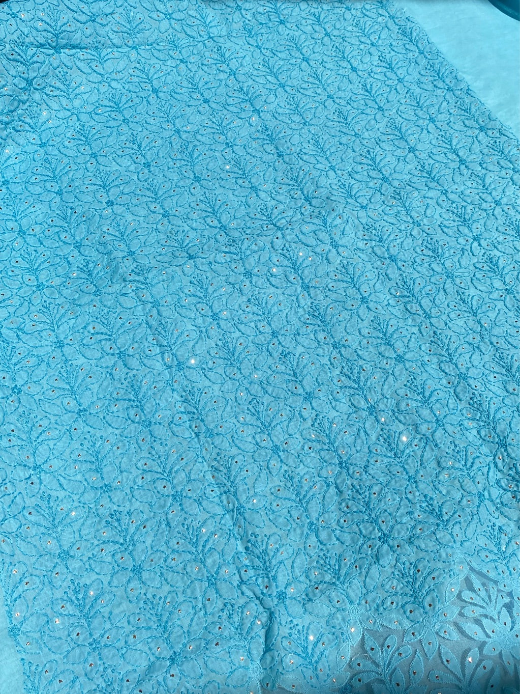 Naaz Chikankari Netpatch Unstiched Kurta