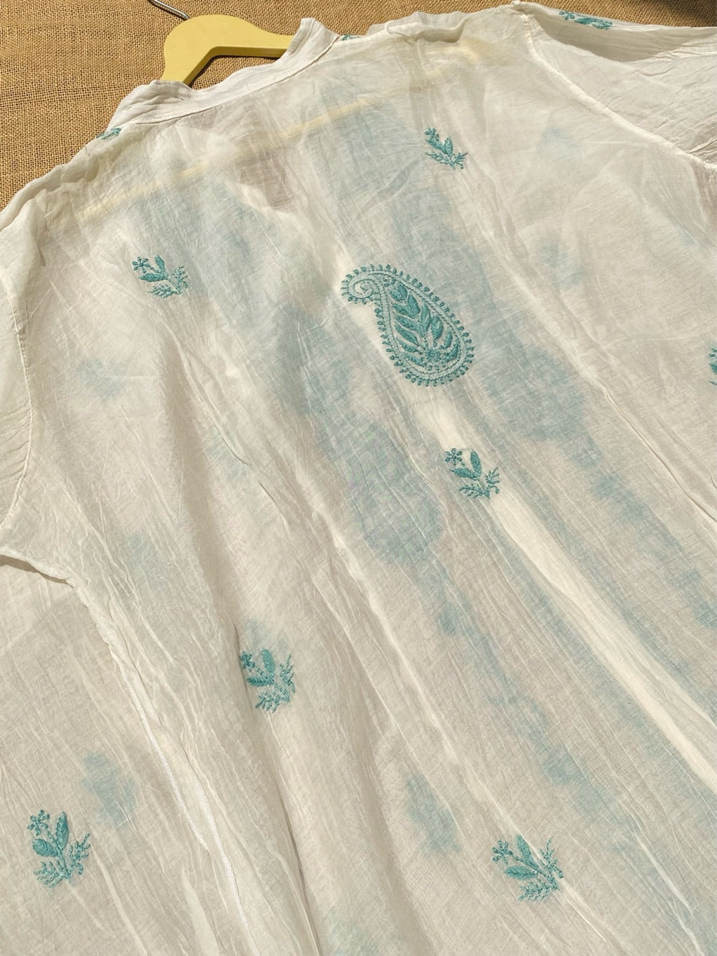 Tamanna Firozi embroidered Chikankari Semi Stitched Coord Set - Famous Chikankari