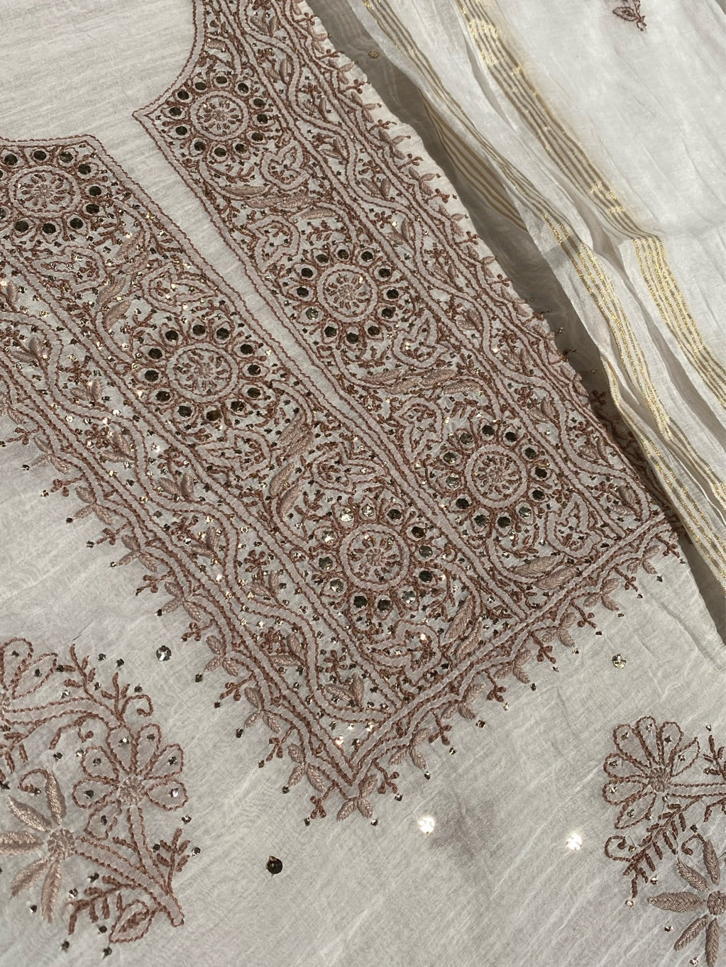 Noor-e-Mulmul Chikankari Unstiched Sets