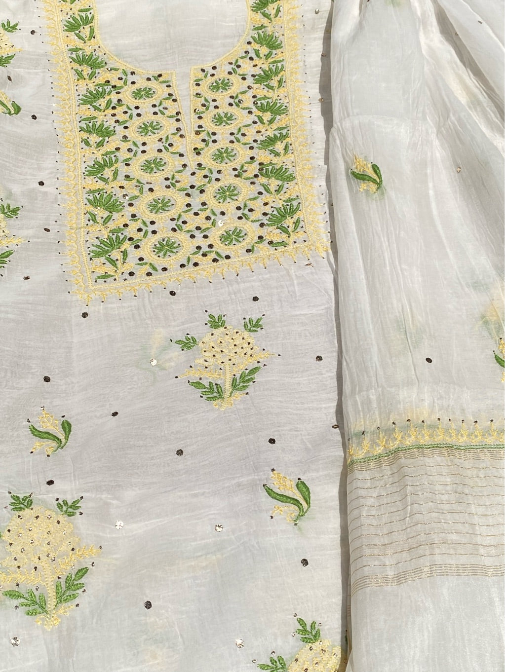 Noor-e-Mulmul Chikankari Unstiched Sets