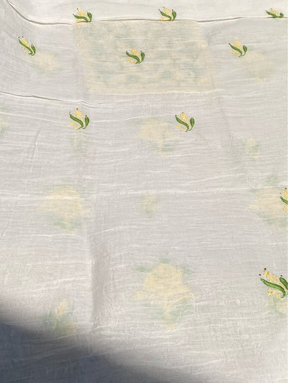 Noor-e-Mulmul Chikankari Unstiched Sets - Famous Chikankari