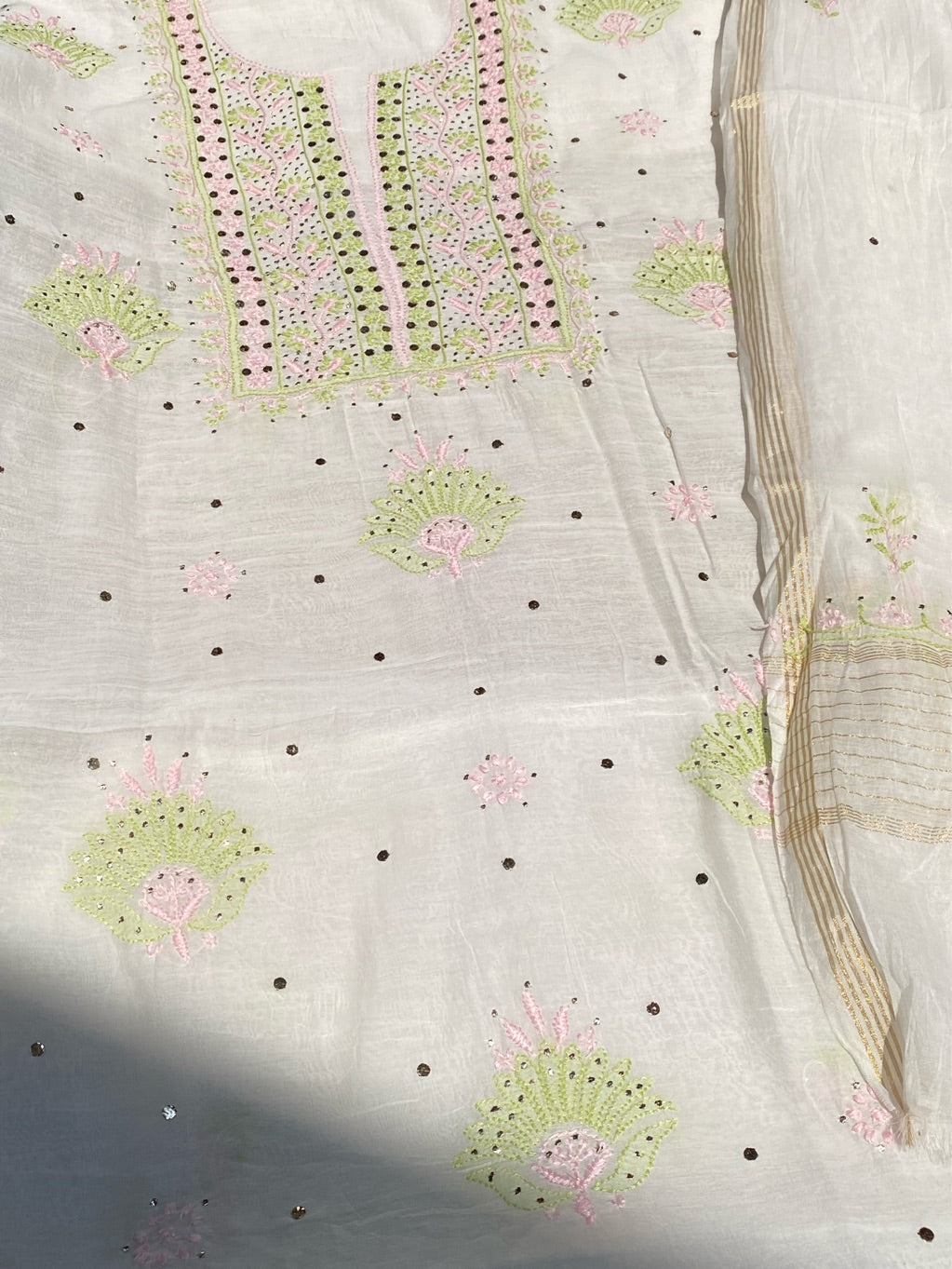 Noor-e-Mulmul Chikankari Unstiched Sets
