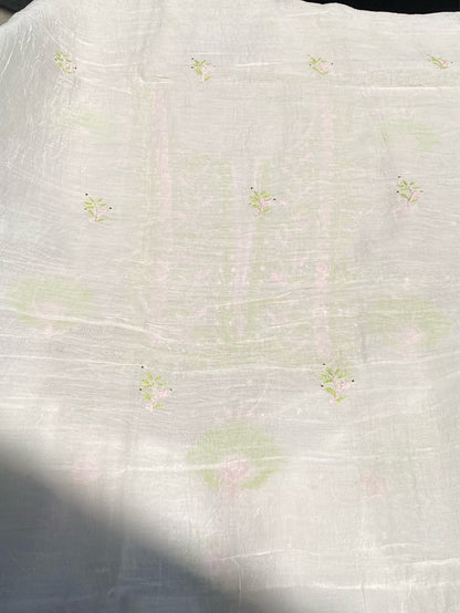 Noor-e-Mulmul Chikankari Unstiched Sets - Famous Chikankari