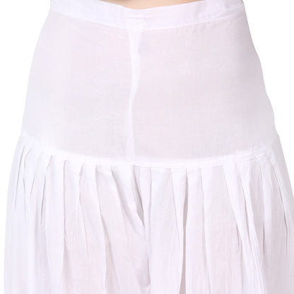 Afghani Chikankari Mulmul Dhoti Shalwar