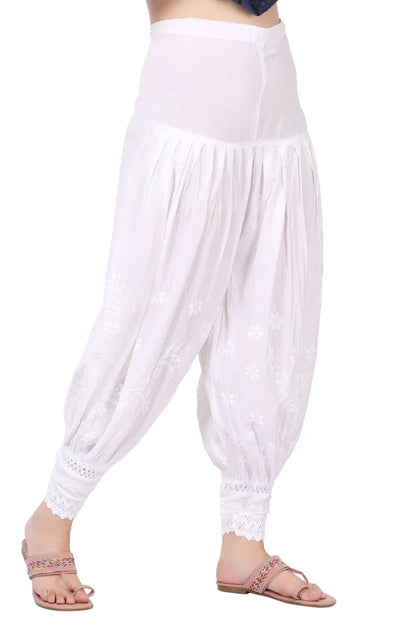 Chikankari Afghani Style Shalwar - Famous Chikankari